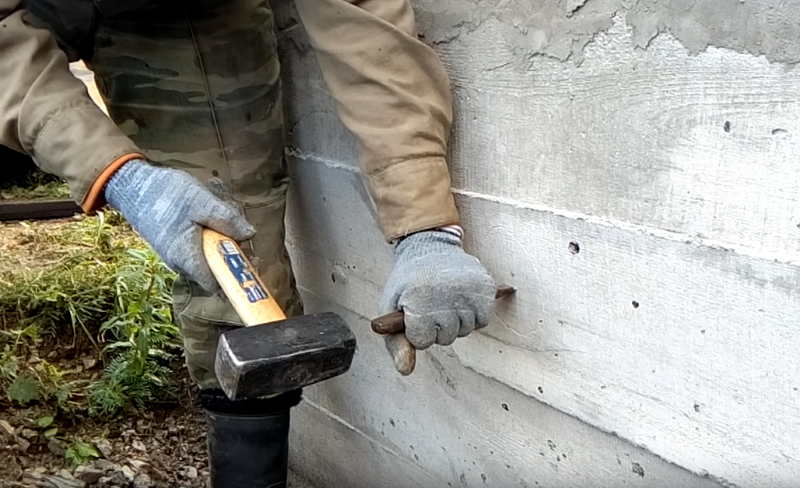 простукивание бетона